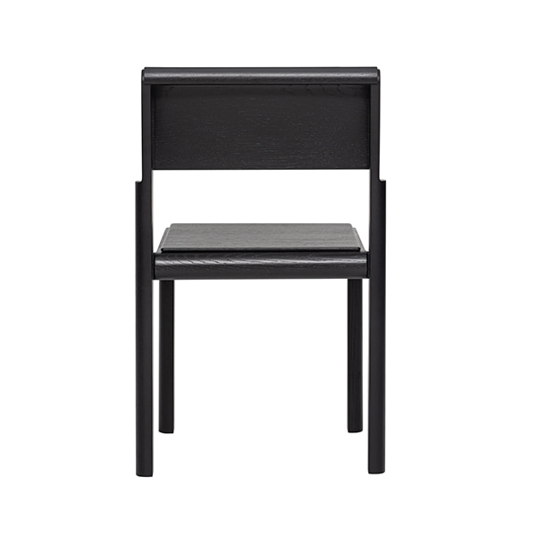 Woak Burly Chair - дизайнерский стул темного цвета из массива