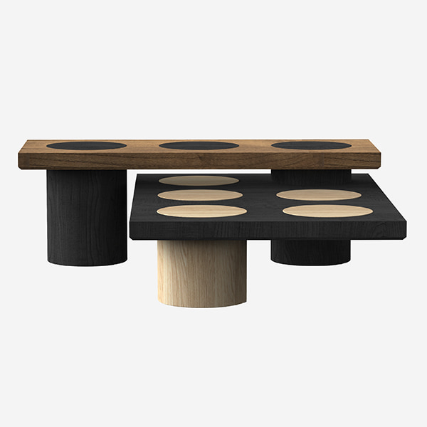 Интернет-магазин Collection Alternative, премиум мебель: столик из массива Woak Block Coffee Table